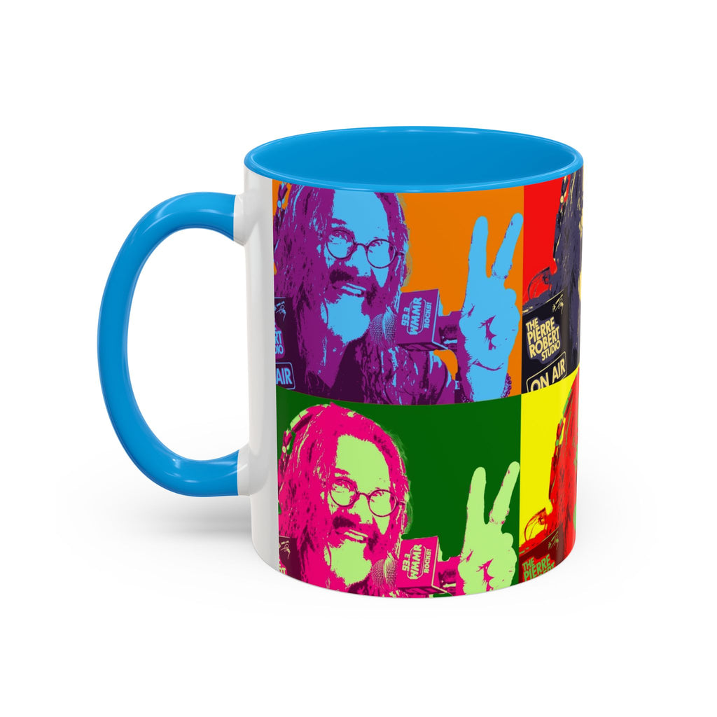 Pop Art Legendary DJ Pierre Robert Colorful Mugs (11oz, 15oz)