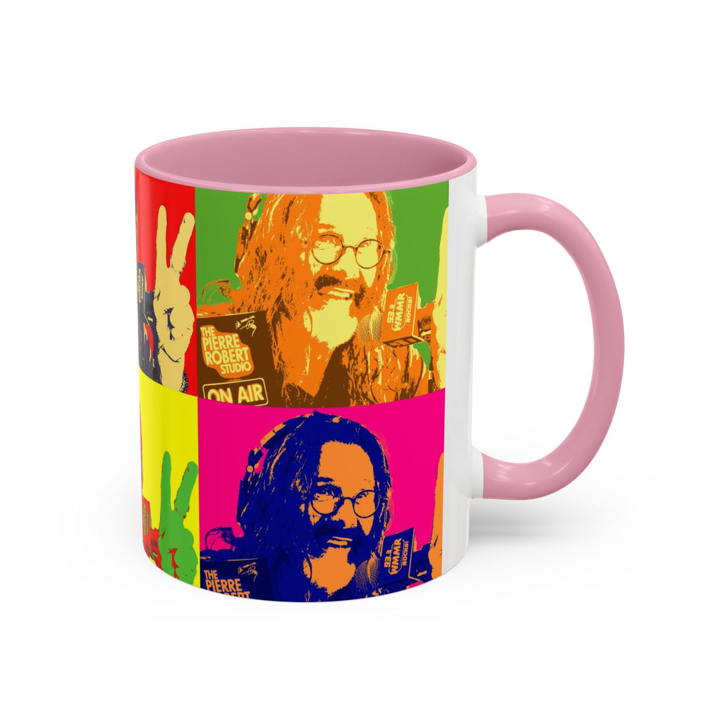 Pop Art Legendary DJ Pierre Robert Colorful Mugs (11oz, 15oz)
