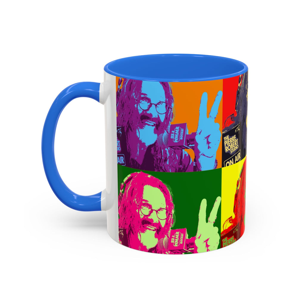 Pop Art Legendary DJ Pierre Robert Colorful Mugs (11oz, 15oz)