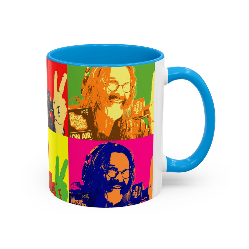 Pop Art Legendary DJ Pierre Robert Colorful Mugs (11oz, 15oz)