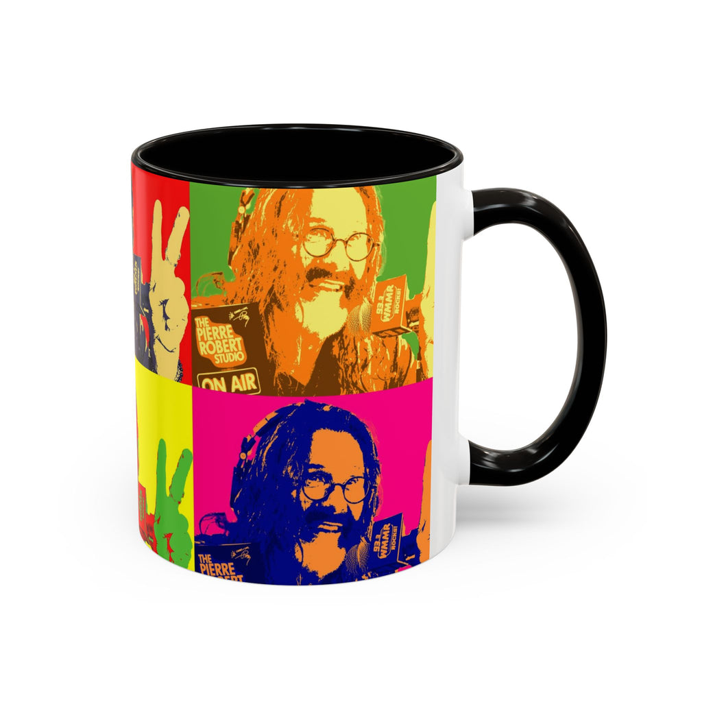 Pop Art Legendary DJ Pierre Robert Colorful Mugs (11oz, 15oz)