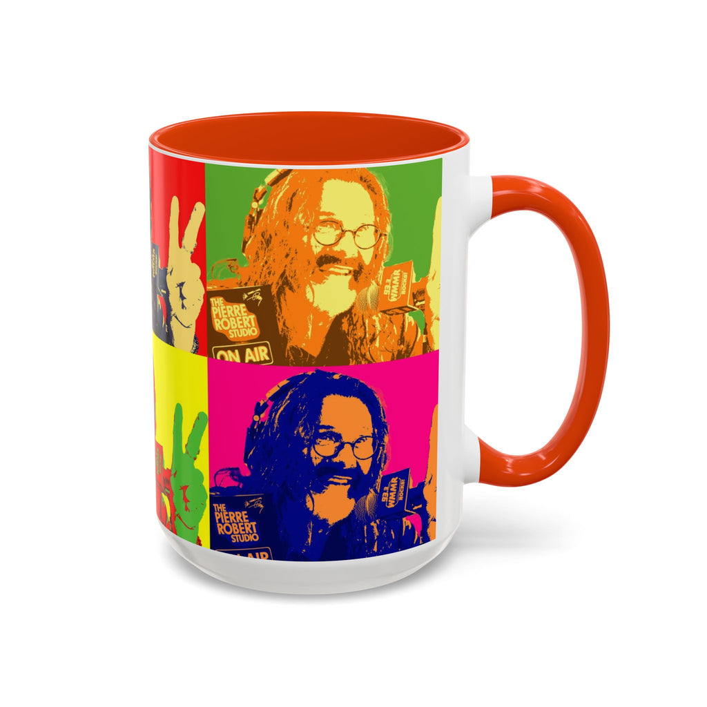 Pop Art Legendary DJ Pierre Robert Colorful Mugs (11oz, 15oz)