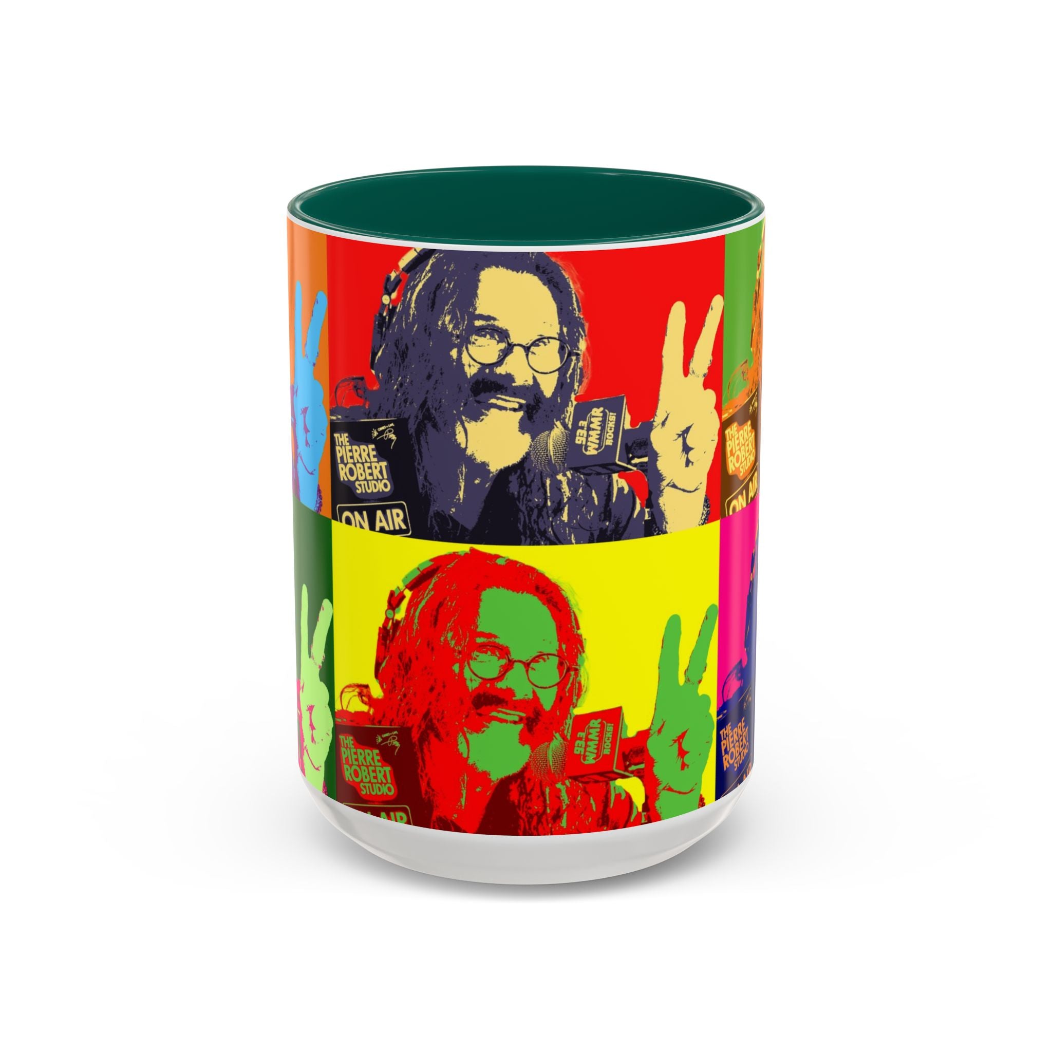Pop Art Legendary DJ Pierre Robert Colorful Mugs (11oz, 15oz)