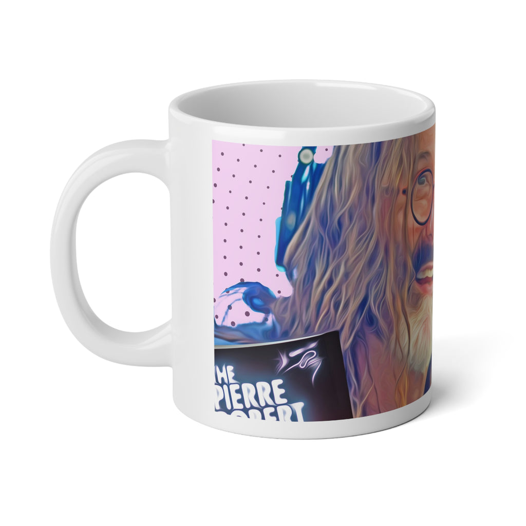 20oz Jumbo Mug — Pierre Robert Retro Radio Host Art Coffee Cup