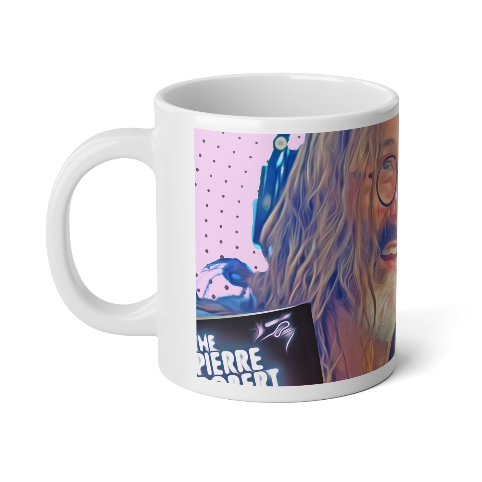 20oz Jumbo Mug — Pierre Robert Retro Radio Host Art Coffee Cup