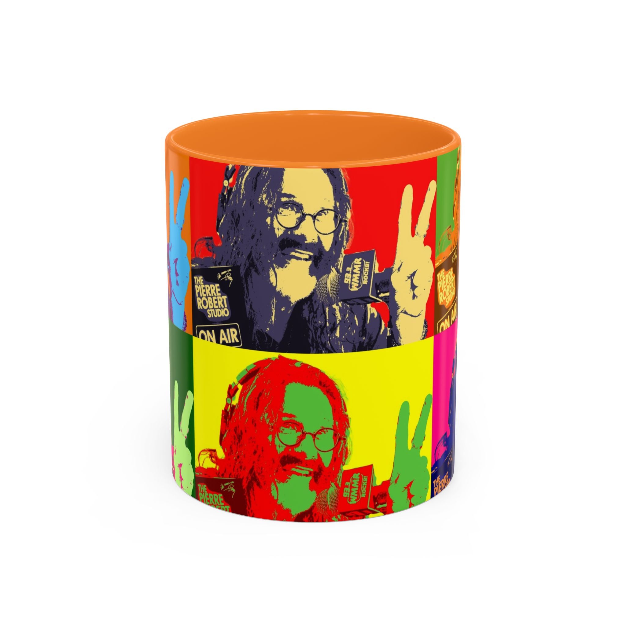 Pop Art Legendary DJ Pierre Robert Colorful Mugs (11oz, 15oz)