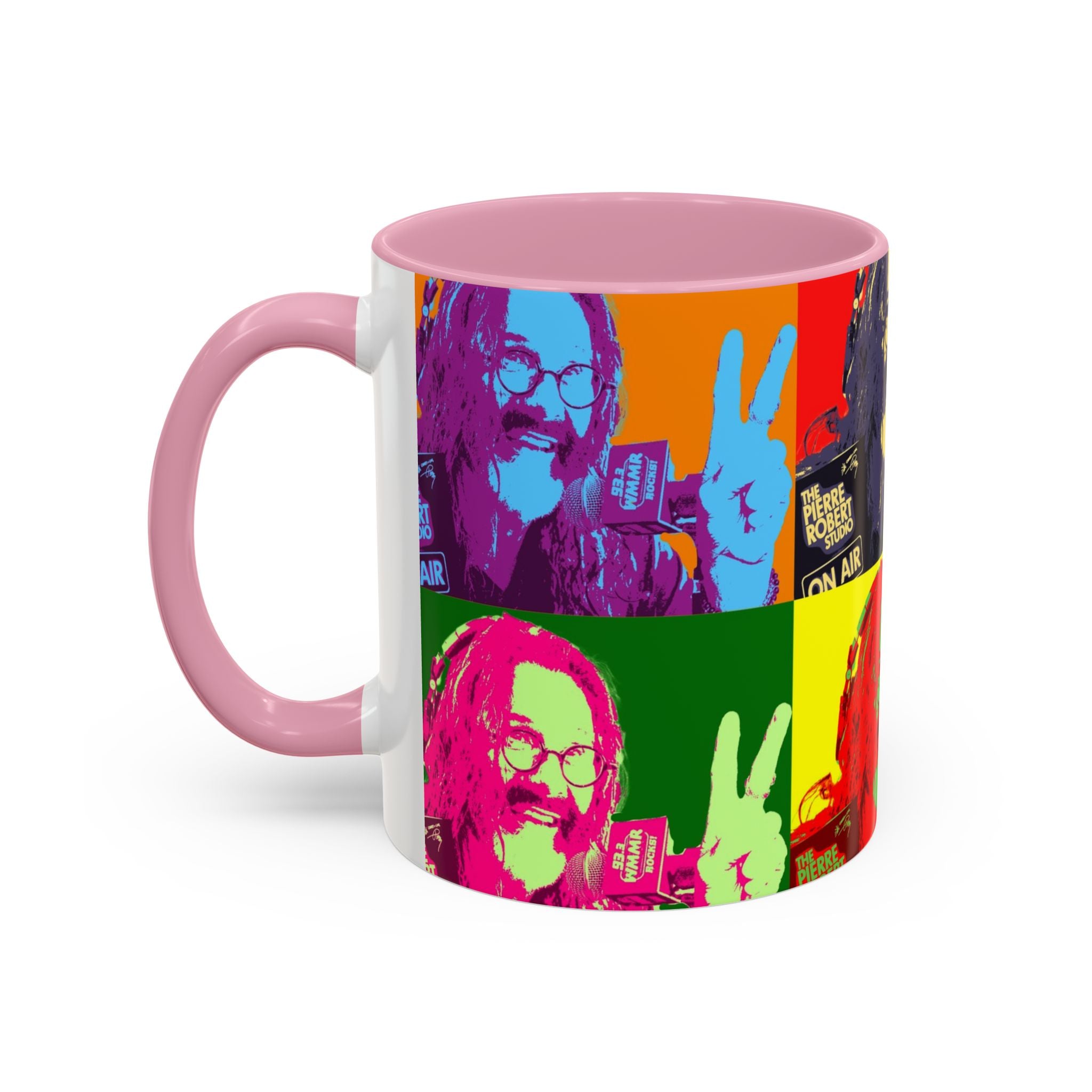 Pop Art Legendary DJ Pierre Robert Colorful Mugs (11oz, 15oz)