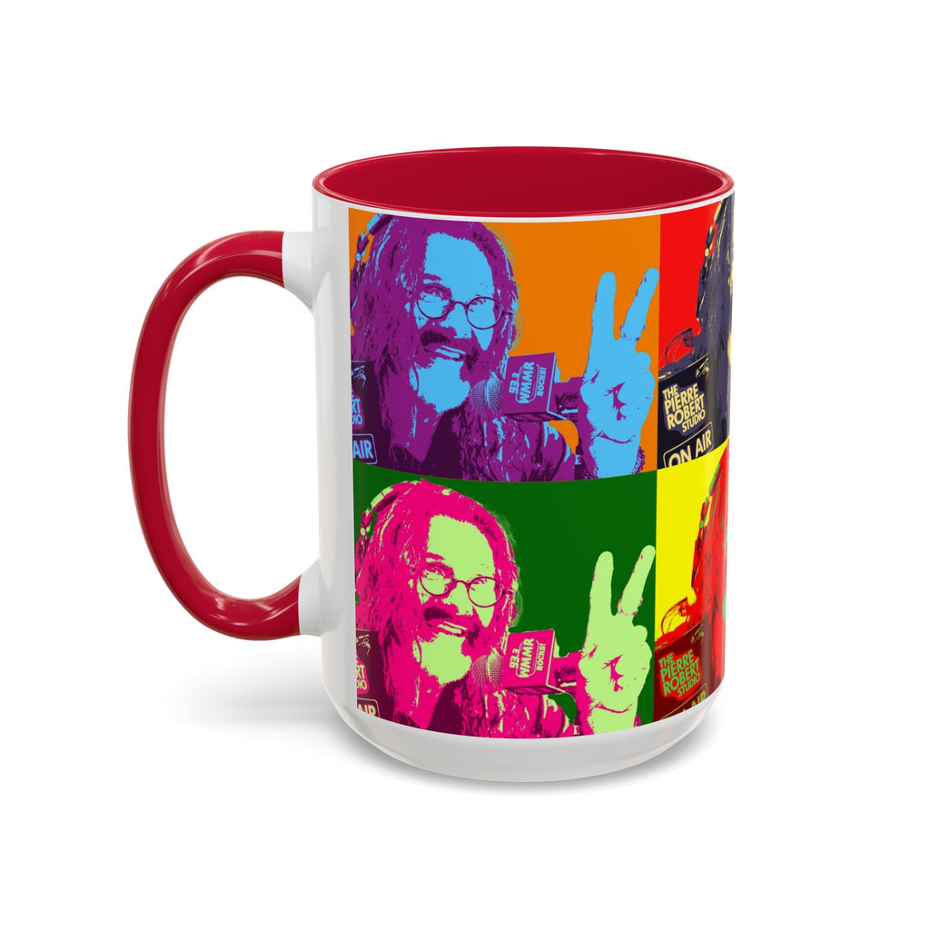 Pop Art Legendary DJ Pierre Robert Colorful Mugs (11oz, 15oz)