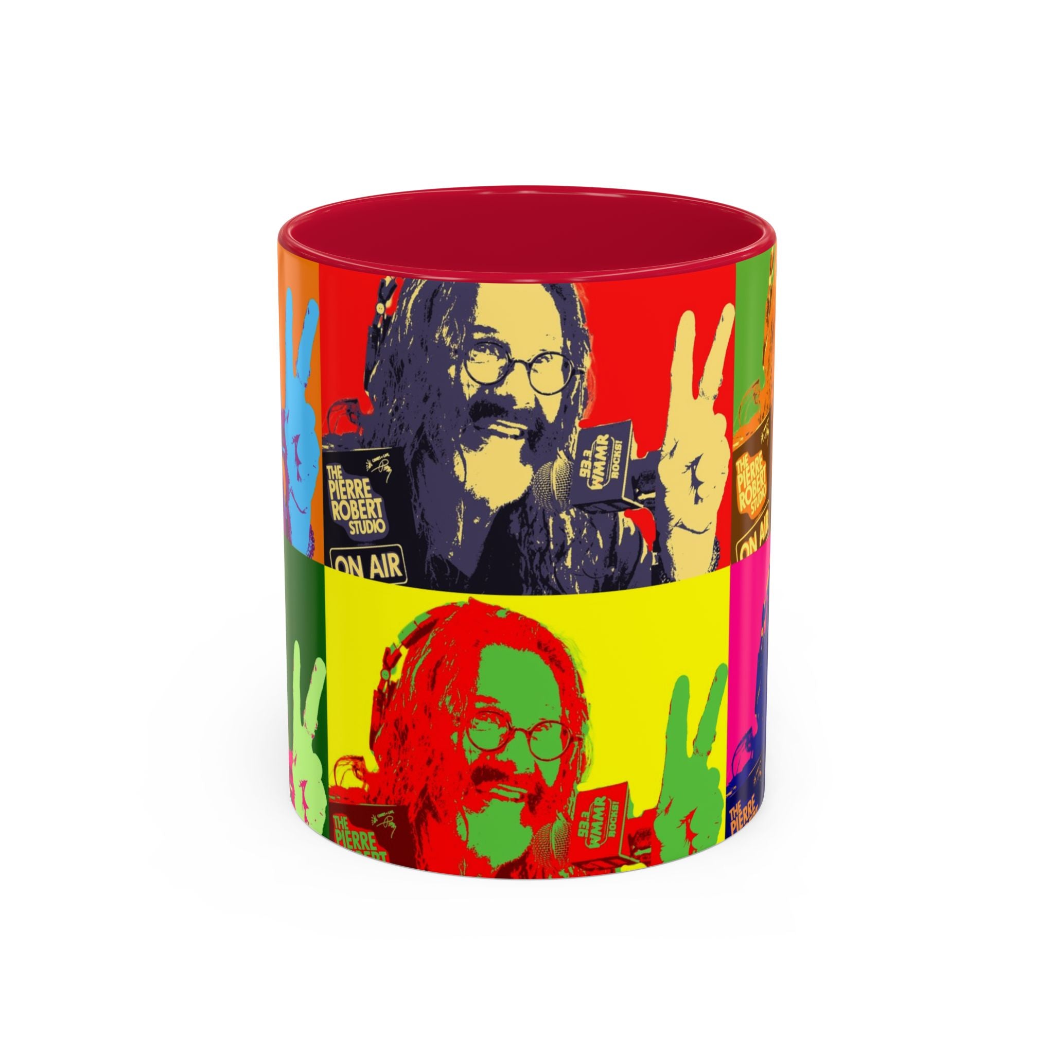 Pop Art Legendary DJ Pierre Robert Colorful Mugs (11oz, 15oz)