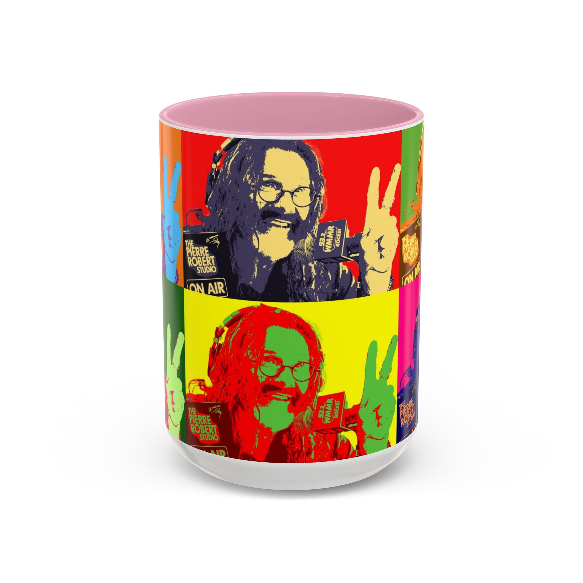 Pop Art Legendary DJ Pierre Robert Colorful Mugs (11oz, 15oz)