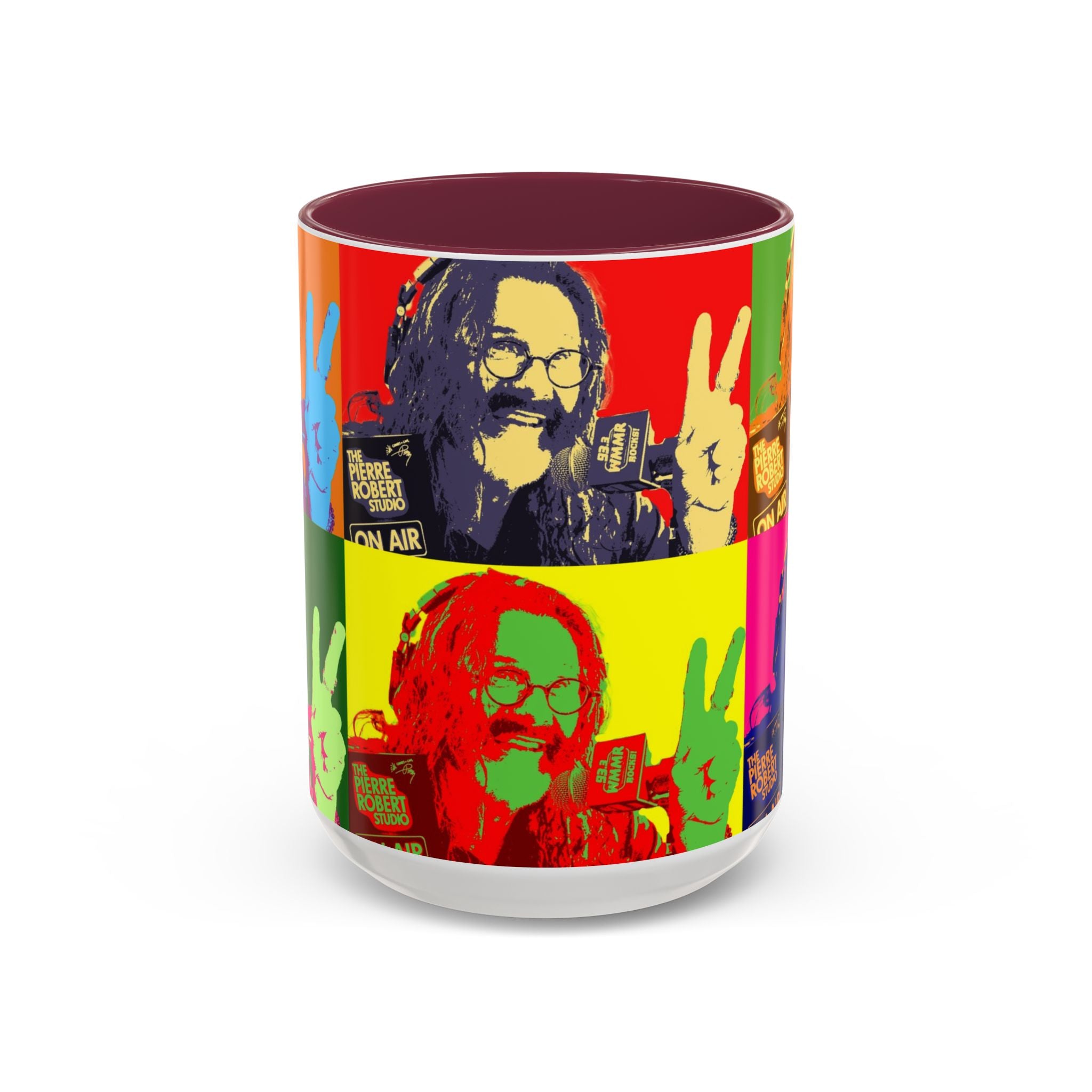 Pop Art Legendary DJ Pierre Robert Colorful Mugs (11oz, 15oz)