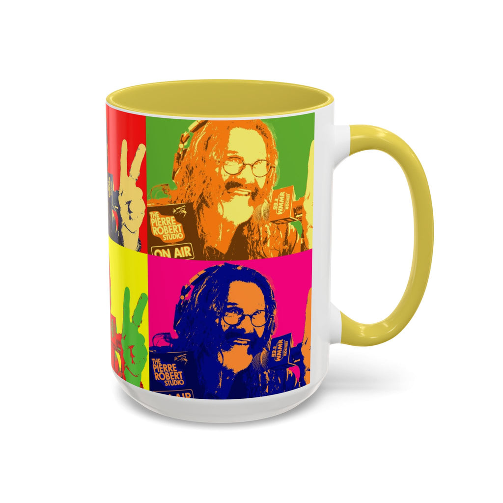 Pop Art Legendary DJ Pierre Robert Colorful Mugs (11oz, 15oz)