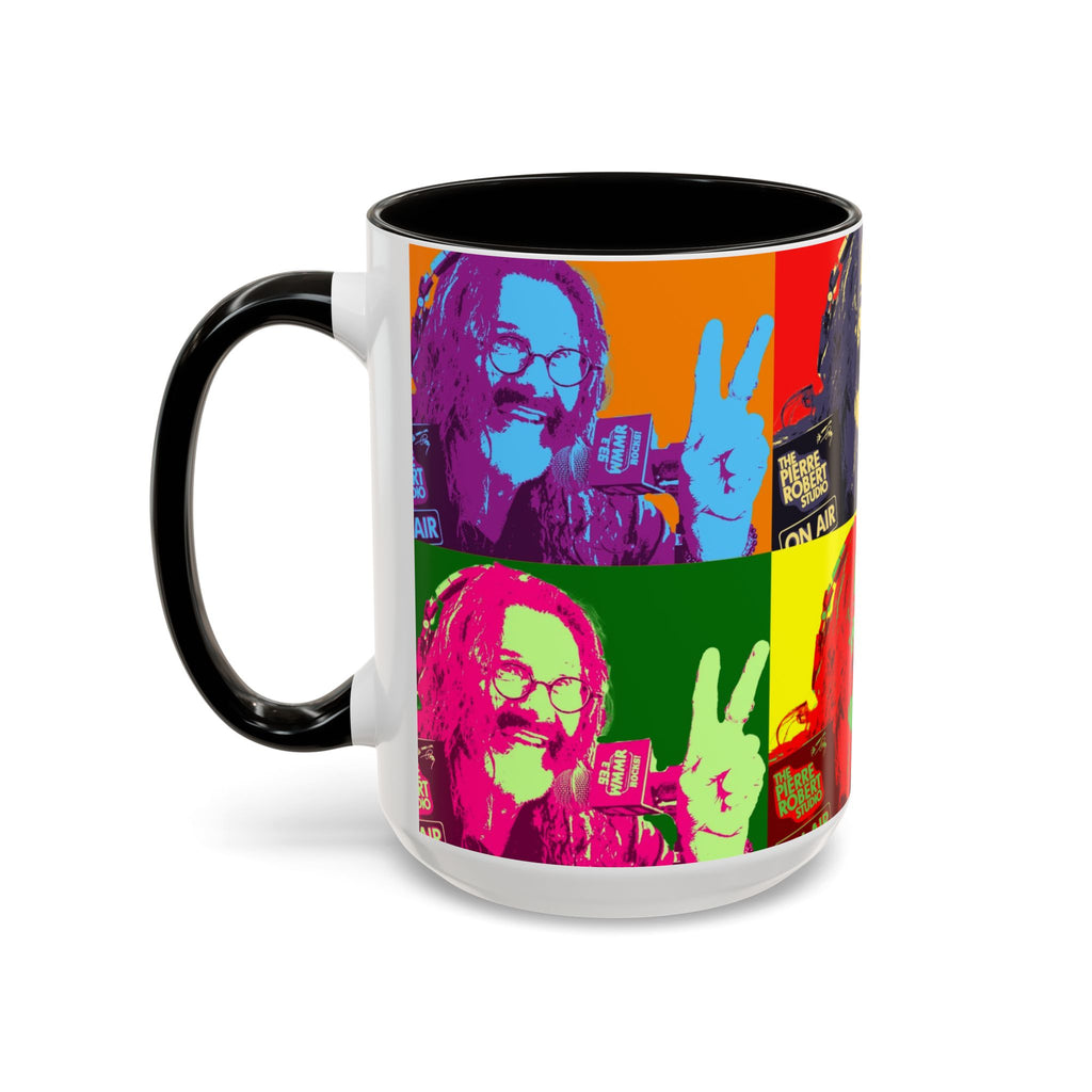Pop Art Legendary DJ Pierre Robert Colorful Mugs (11oz, 15oz)