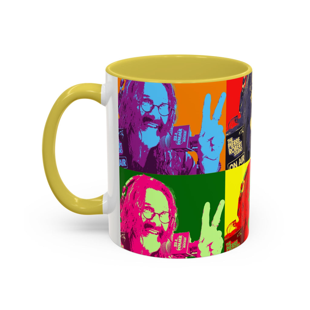 Pop Art Legendary DJ Pierre Robert Colorful Mugs (11oz, 15oz)