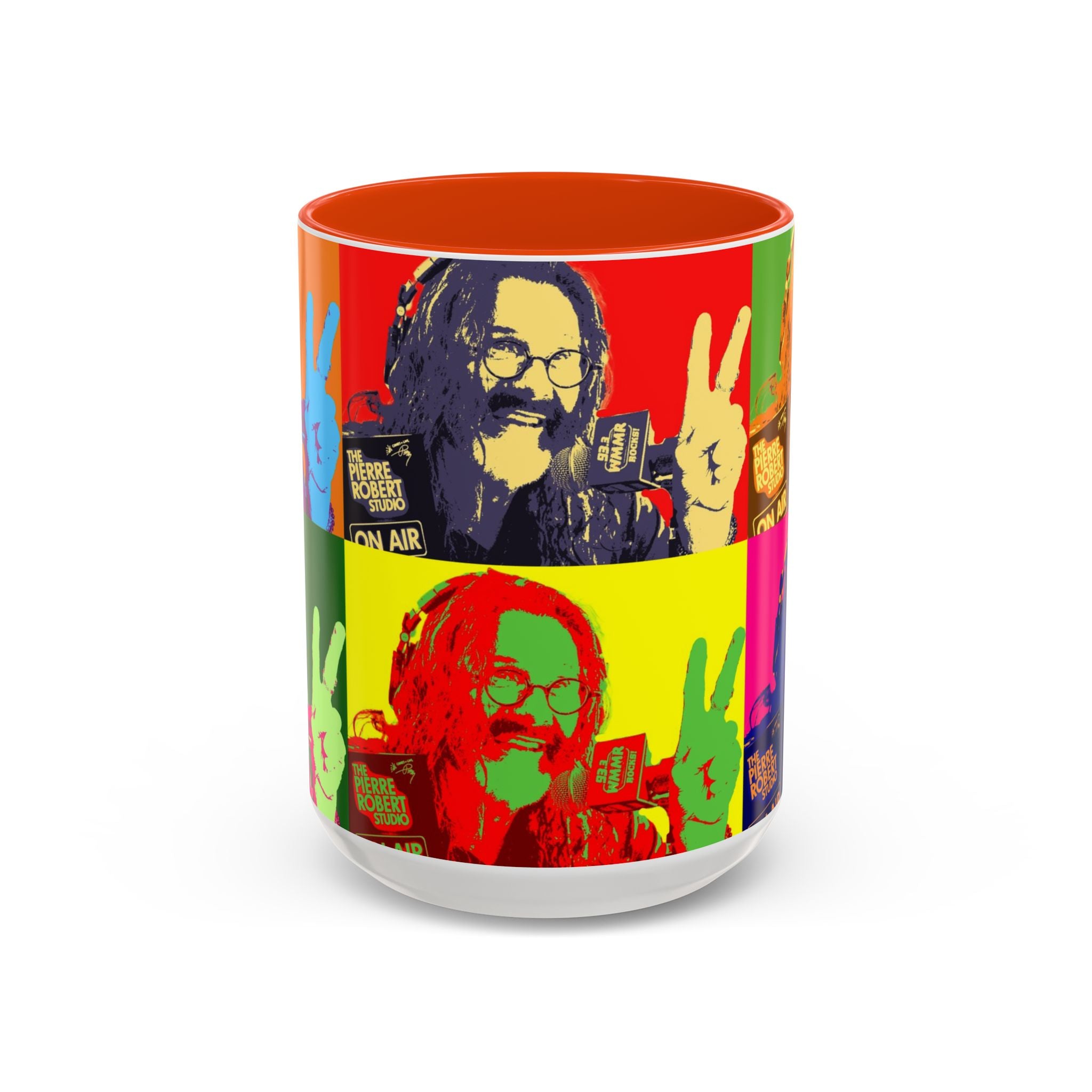 Pop Art Legendary DJ Pierre Robert Colorful Mugs (11oz, 15oz)