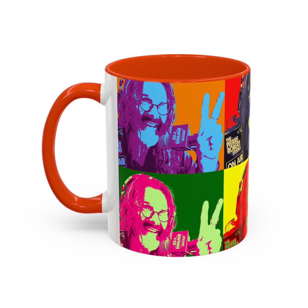 Pop Art Legendary DJ Pierre Robert Colorful Mugs (11oz, 15oz)
