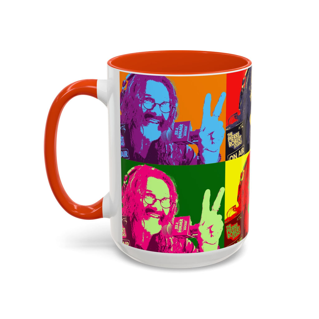 Pop Art Legendary DJ Pierre Robert Colorful Mugs (11oz, 15oz)