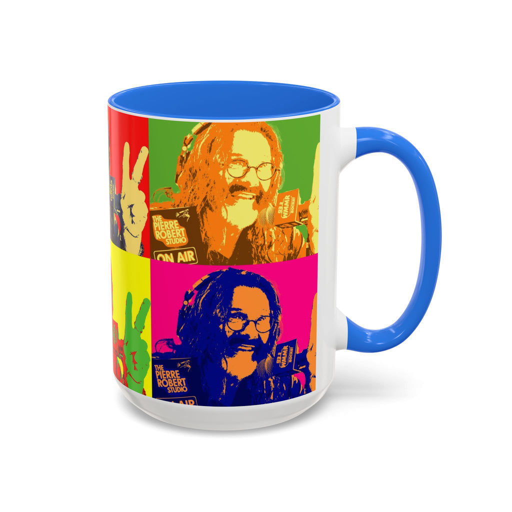 Pop Art Legendary DJ Pierre Robert Colorful Mugs (11oz, 15oz)