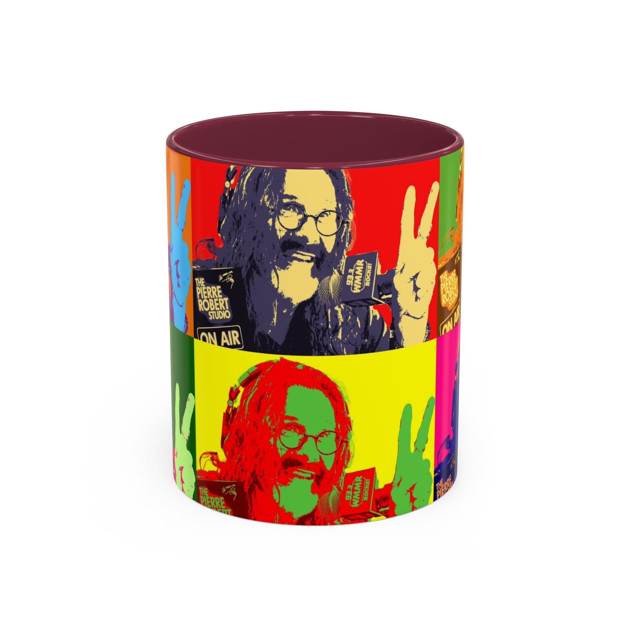 Pop Art Legendary DJ Pierre Robert Colorful Mugs (11oz, 15oz)