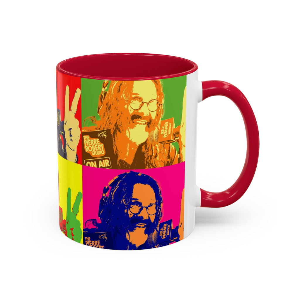 Pop Art Legendary DJ Pierre Robert Colorful Mugs (11oz, 15oz)