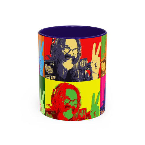 Pop Art Legendary DJ Pierre Robert Colorful Mugs (11oz, 15oz)