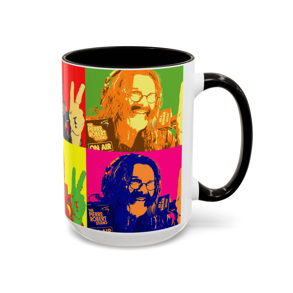 Pop Art Legendary DJ Pierre Robert Colorful Mugs (11oz, 15oz)