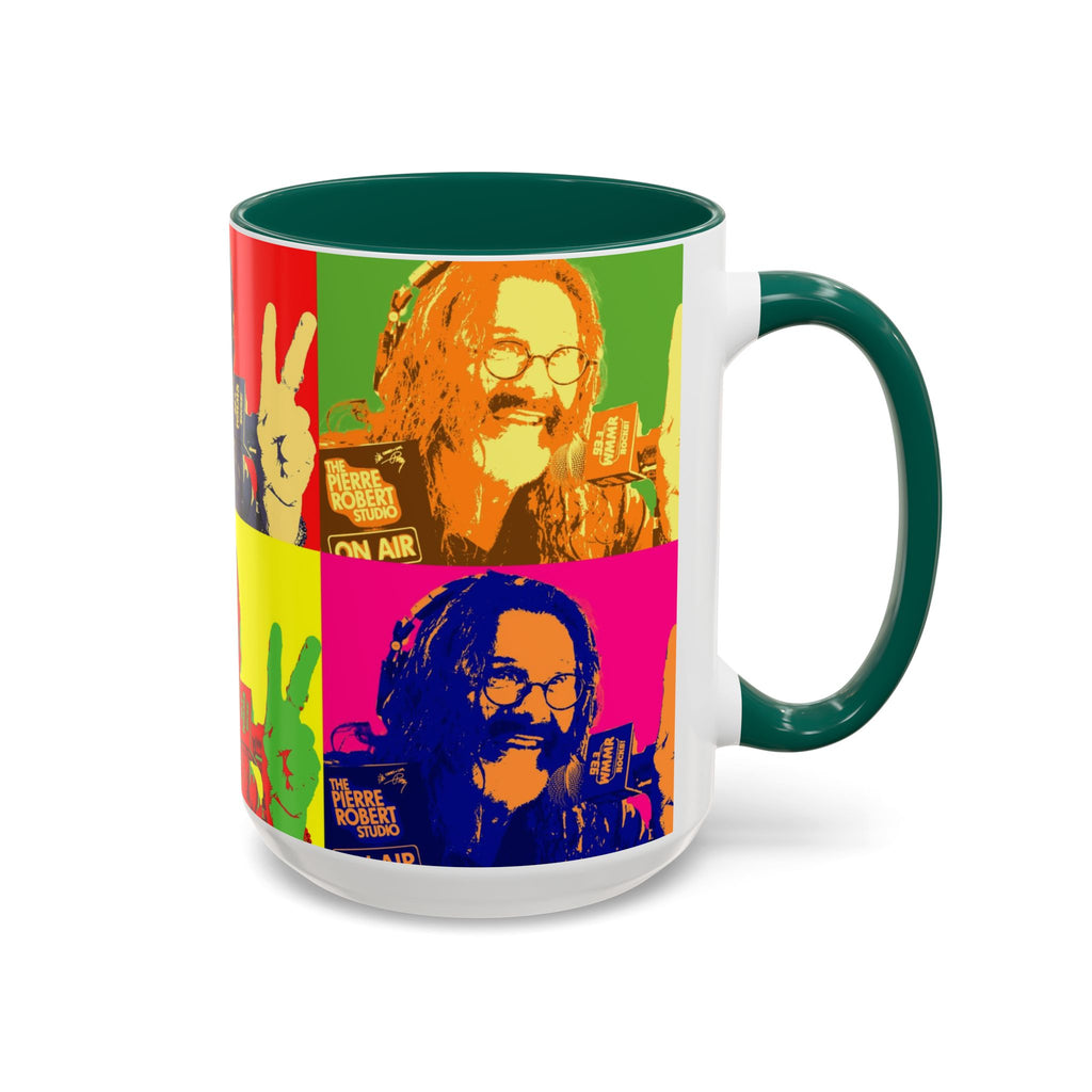 Pop Art Legendary DJ Pierre Robert Colorful Mugs (11oz, 15oz)