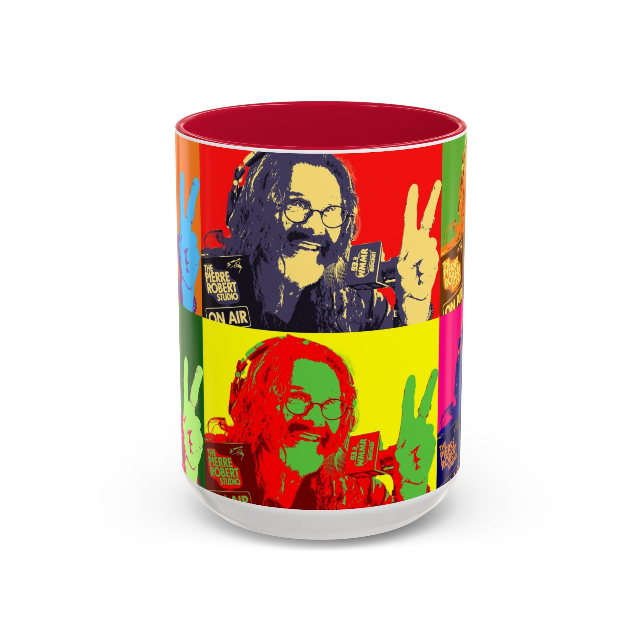 Pop Art Legendary DJ Pierre Robert Colorful Mugs (11oz, 15oz)