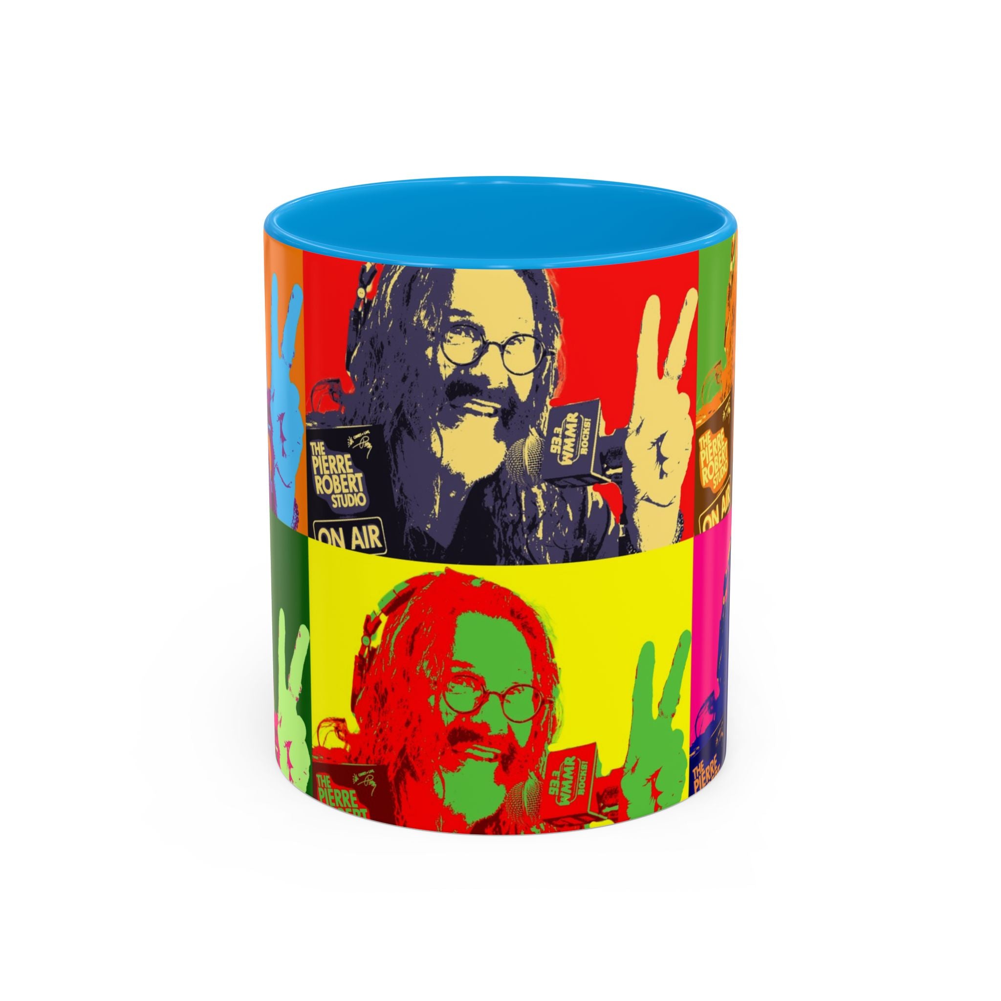 Pop Art Legendary DJ Pierre Robert Colorful Mugs (11oz, 15oz)