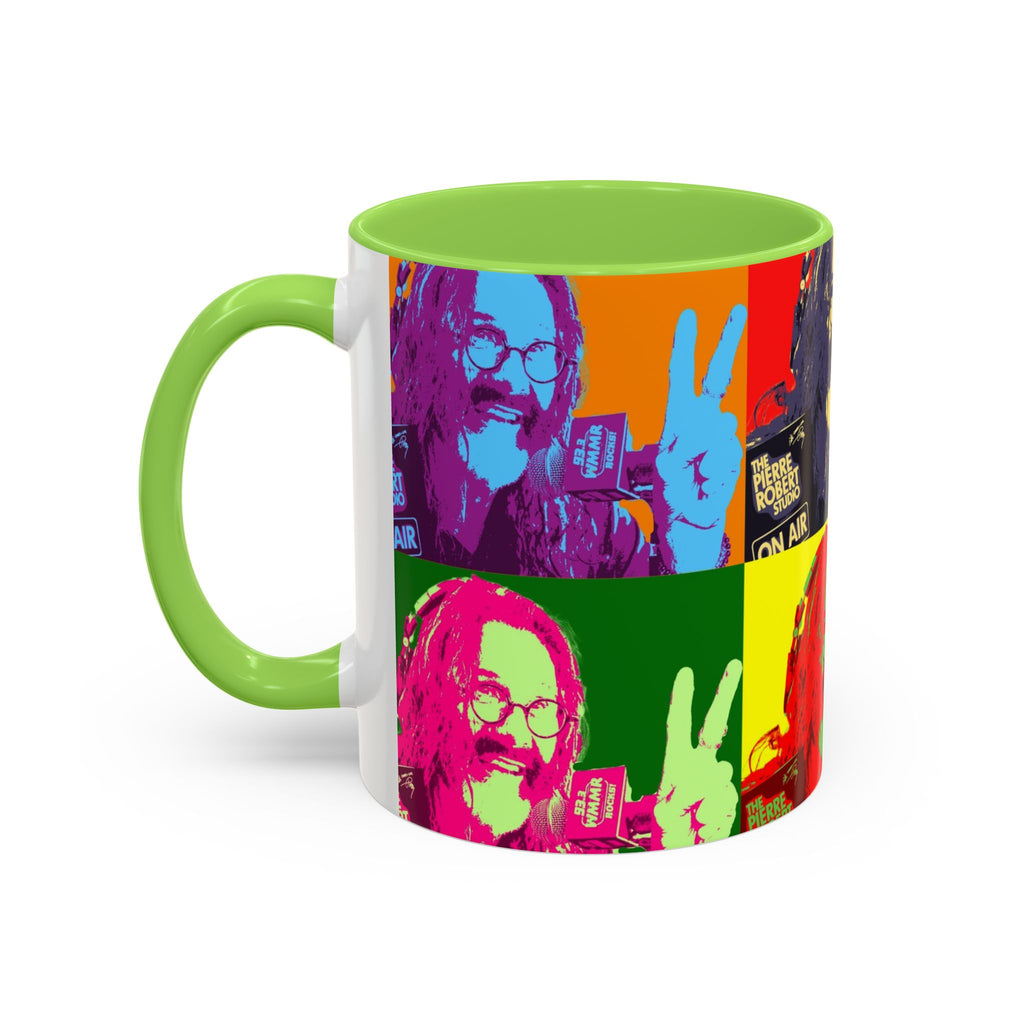 Pop Art Legendary DJ Pierre Robert Colorful Mugs (11oz, 15oz)