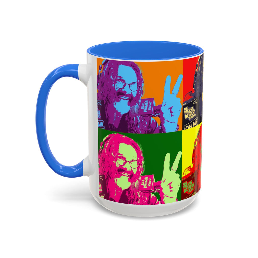 Pop Art Legendary DJ Pierre Robert Colorful Mugs (11oz, 15oz)