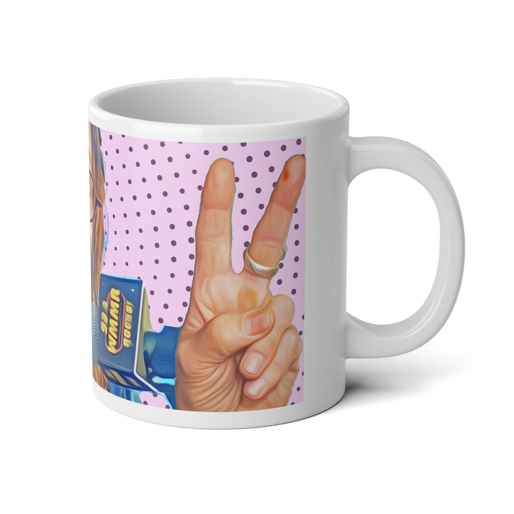 20oz Jumbo Mug — Pierre Robert Retro Radio Host Art Coffee Cup