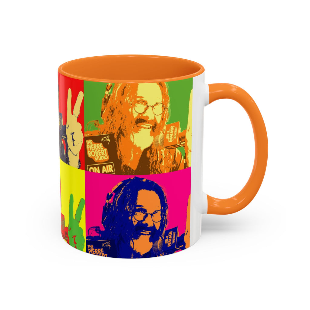 Pop Art Legendary DJ Pierre Robert Colorful Mugs (11oz, 15oz)