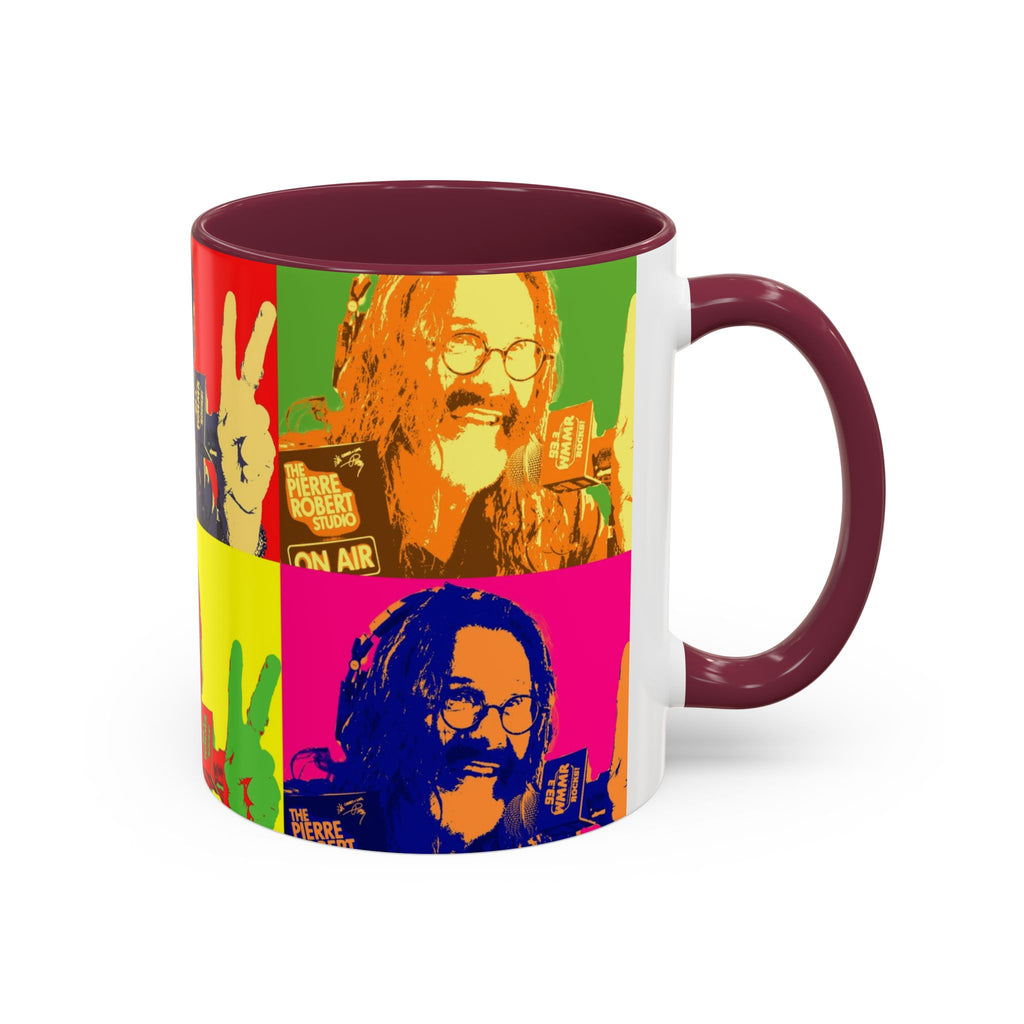 Pop Art Legendary DJ Pierre Robert Colorful Mugs (11oz, 15oz)