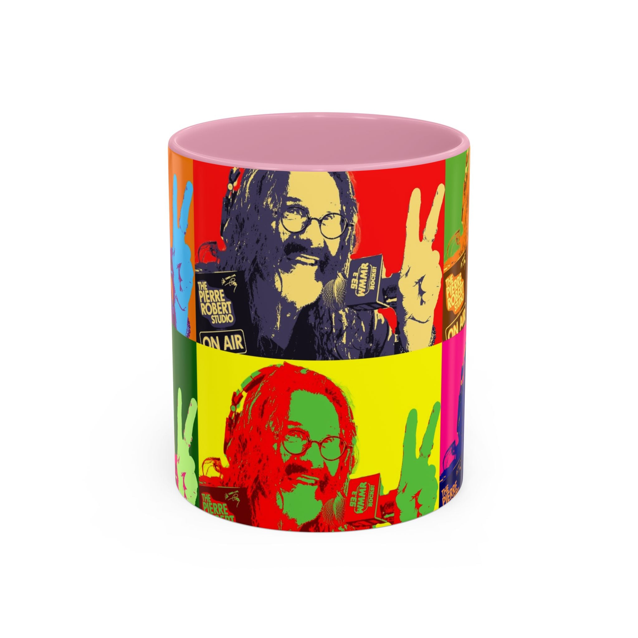Pop Art Legendary DJ Pierre Robert Colorful Mugs (11oz, 15oz)