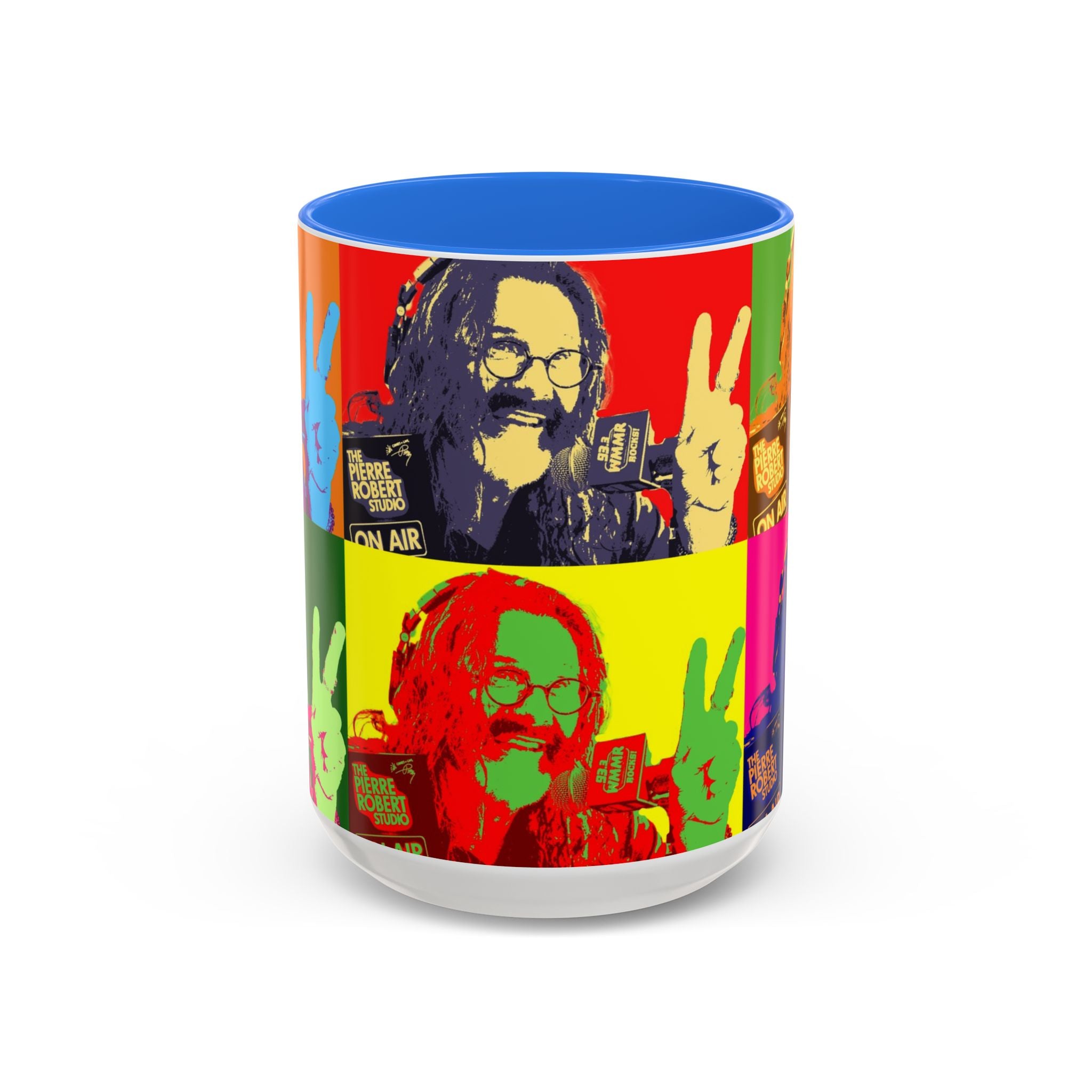 Pop Art Legendary DJ Pierre Robert Colorful Mugs (11oz, 15oz)