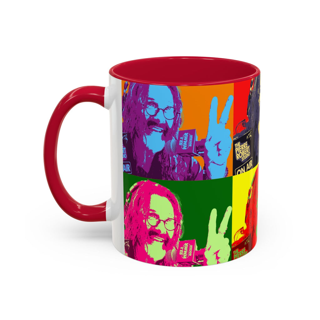 Pop Art Legendary DJ Pierre Robert Colorful Mugs (11oz, 15oz)