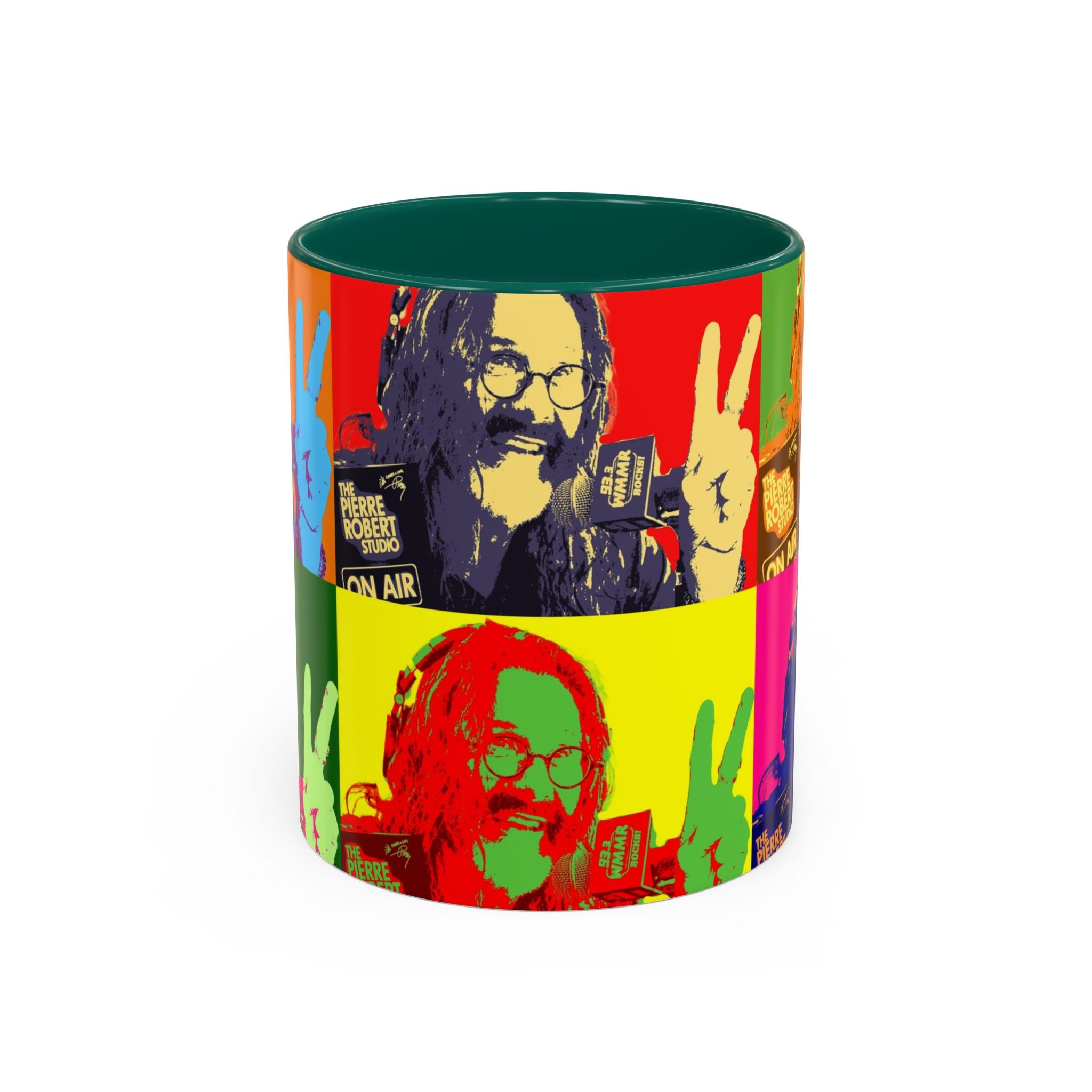 Pop Art Legendary DJ Pierre Robert Colorful Mugs (11oz, 15oz)
